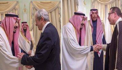 بالصور : خادم الحرمين يستقبل رئيس مجلس النواب ووزير الشؤون الدينية وعدداً من أئمة المساجد