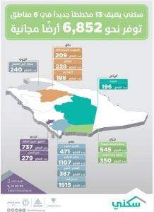 عنوان 1 218x300 - “سكني” يتيح 13 مخططا سكنيا جديدا للأراضي المجانية في 6 مناطق