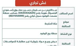 "التجارة" تشهر بصاحب محطة وقود لعرض وبيع مواد بترولية مخالفة تنزيل 18 - "التجارة" تشهر بصاحب محطة وقود لعرض وبيع مواد بترولية مخالفة