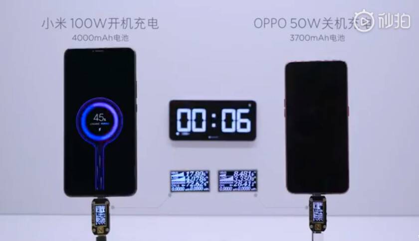 xiaomi 100 watt charging comparison weibo 840x484 - "شاومي" تعلن عن حدث إطلاق "Mi Charge Turbo"