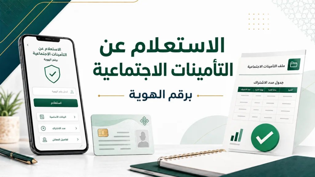 الاستعلام عن التأمينات الاجتماعية برقم الهوية 2026 - الاستعلام عن التأمينات الاجتماعية برقم الهوية 2026